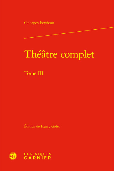 Théâtre complet