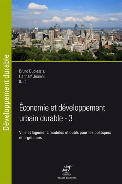 Économie et développement urbain durable Volume 3