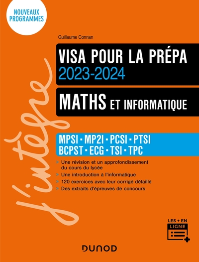 Maths et informatique - Visa pour la prépa 2023-2024 - Guillaume Connan