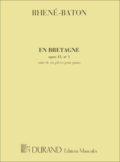 En Bretagne Piano (Recueil Des 6 Pieces)