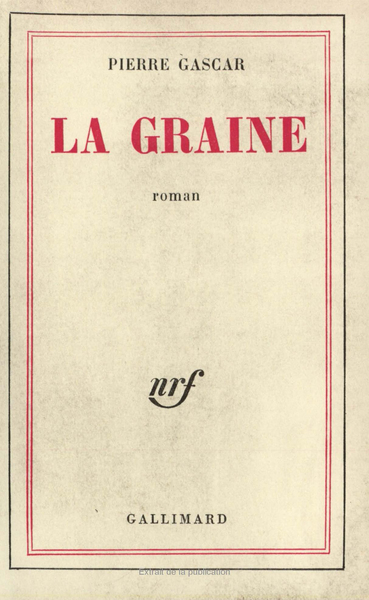 La Graine - Pierre Gascar