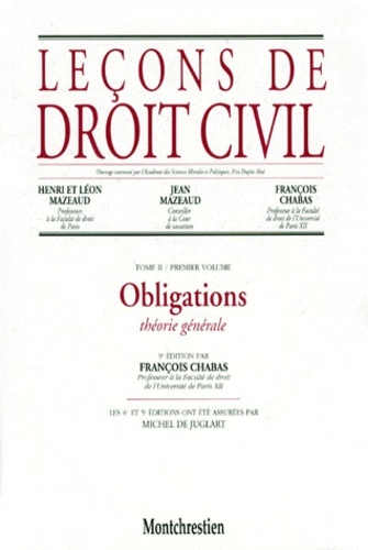 Leçons de droit civil. Volume 2