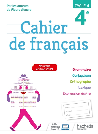 Cahier De Français Cycle 4 / 4e - Éd. 2019