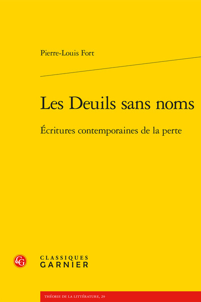 Les Deuils Sans Noms, Écritures Contemporaines De La Perte