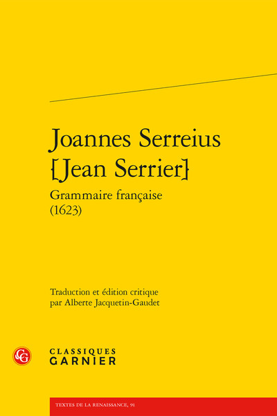 Joannes Serreius [Jean Serrier]