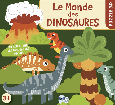 Coffret puzzle 3D - Le monde des dinosaures