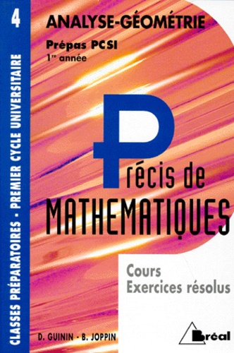 PRECIS DE MATHEMATIQUES. Volume 4