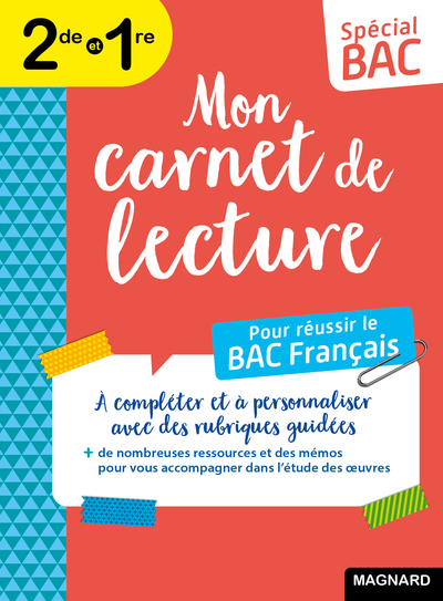 Spécial Bac Mon carnet de lecture Bac Français 2025