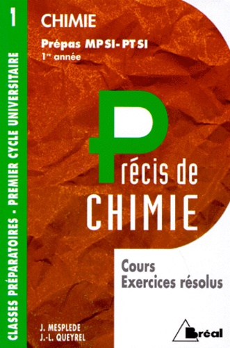 PRECIS DE CHIMIE. Volume 1