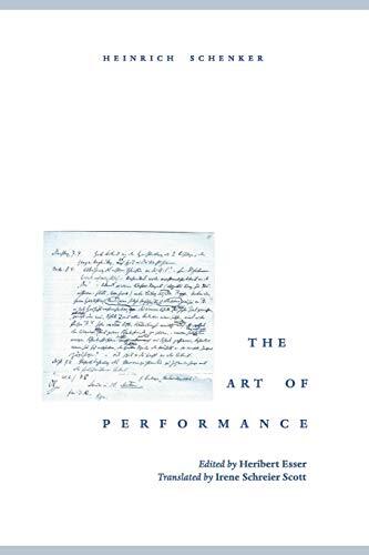 The art of performance