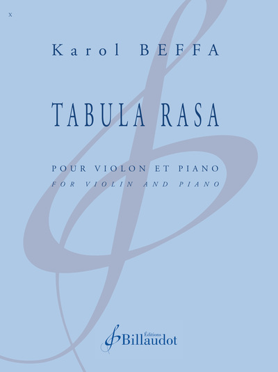 Tabula Rasa - Edition Bilingue