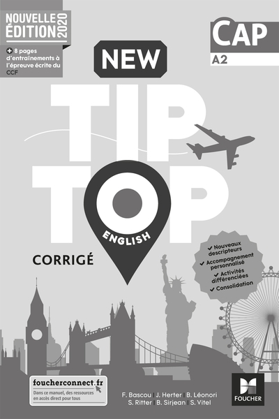 New Tip Top ENGLISH CAP - Ed. 2020 - Corrigé - Béatrice Sirjean