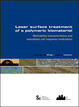 Laser surface treatment of a polymeric biomaterial