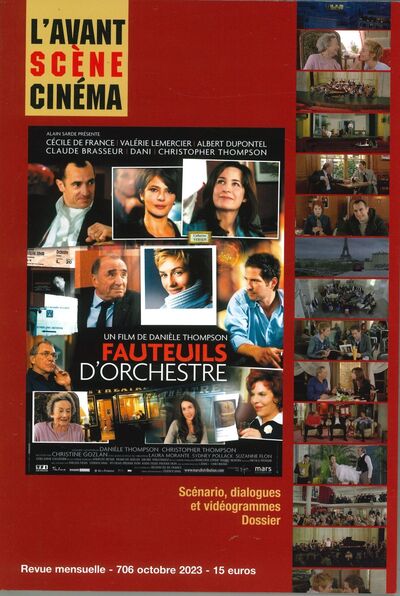 L'Avant-Scène Cinéma N° 706, octobre 2023 Volume 706 - Collectif