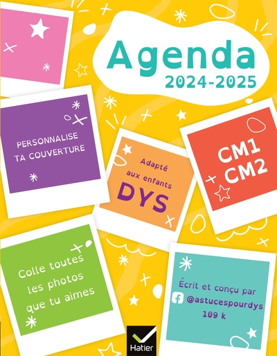 Agenda DYS primaire CE2 CM1 CM2 - 7-10 ans - Françoise Chée