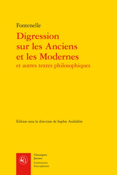 Digression sur les Anciens et les Modernes