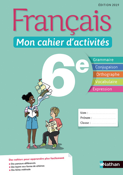 Français - Mon cahier d'activités - 6e 2019