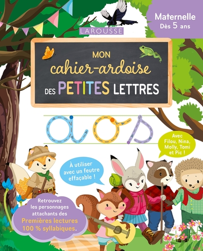 Mon cahier ardoise 100 % syllabique PETITES LETTRES - Collectif