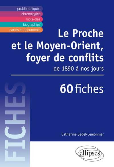 Le Proche et le Moyen-Orient, foyer de conflits. Des années 1890 à nos jours en fiches.