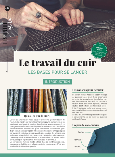 Le travail du cuir