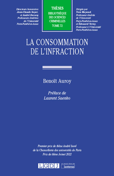 La consommation de l'infraction