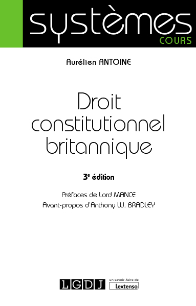 Droit constitutionnel britannique - Aurélien Antoine