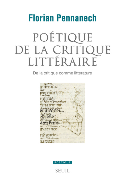 Poétique de la critique littéraire - Florian Pennanech