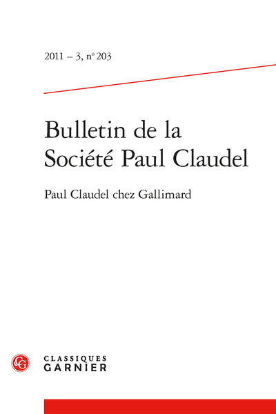 Bulletin de la Société Paul Claudel - Collectif