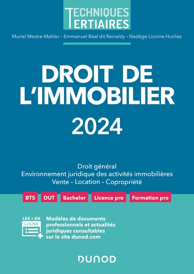 Droit de l'immobilier 2024 - Emmanuel Béal dit Rainaldy