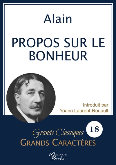 Propos sur le bonheur en grands caractères - Alain