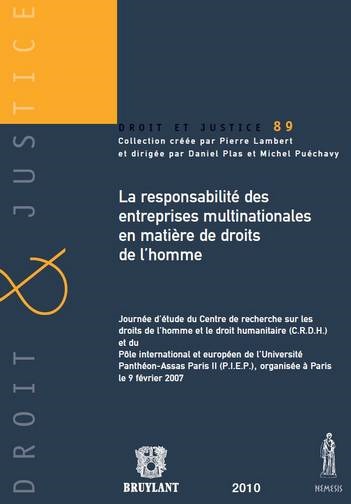 La responsabilité des entreprises multinationales en matière de droits de l'homme