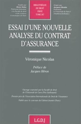 essai d'une nouvelle analyse du contrat d'assurance