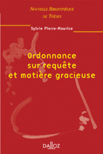 Ordonnance sur requête et matière gracieuse. Volume 29