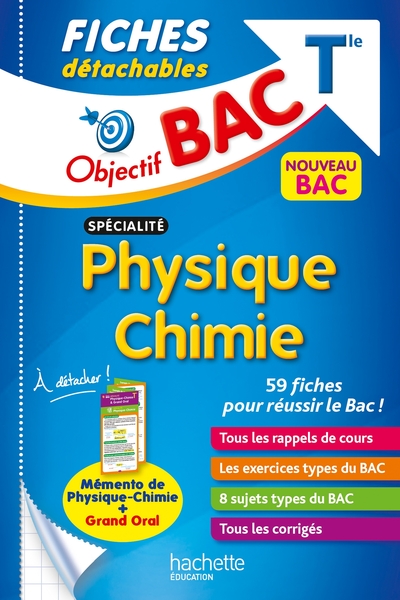 Objectif BAC Fiches détachables Spécialité Physique-Chimie Tle - Sébastien Zardet