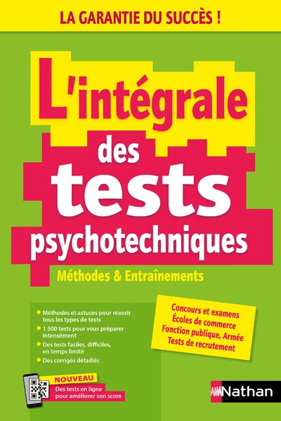 L'intégrale des tests psychotechniques - Méthodes et entrainements - 2024 - Élisabeth Simonin