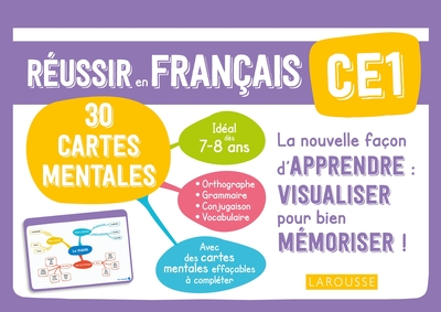 Réussir En Français Ce1 / 30 Cartes Mentales