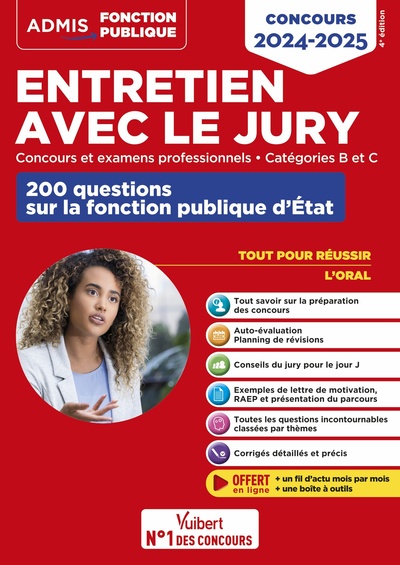 Entretien avec le jury - 200 questions sur la fonction publique d'État - Catégories B et C - Concours et examens professionnels - Hervé Macquart