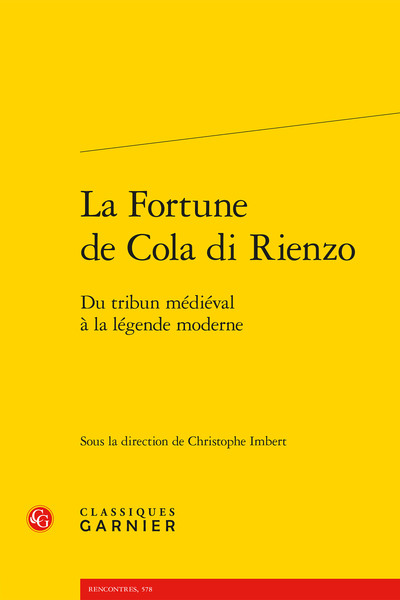 La Fortune de Cola di Rienzo - Véronique Gély