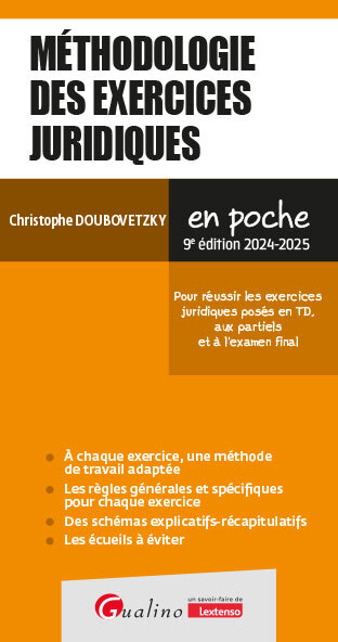 Méthodologie des exercices juridiques - Christophe Doubovetzky