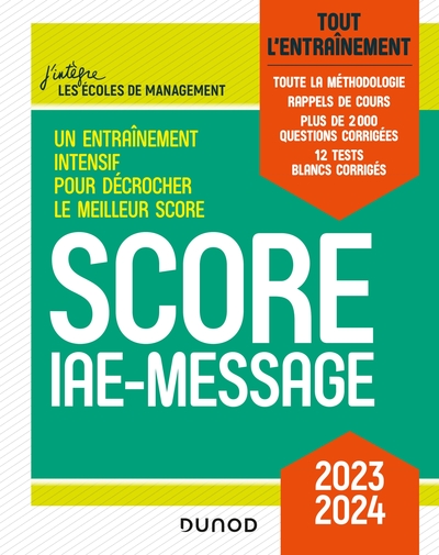 Score Iae-Message - 2023-2024, Tout L'Entraînement