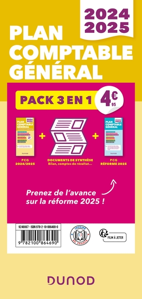 Plan comptable général - Pack 3 en 1 : PCG 2024-2025 + PCG réforme 2025 + Docs de synthèse