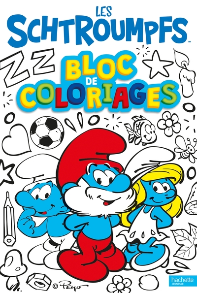 Les Schtroumpfs-Bloc de coloriages