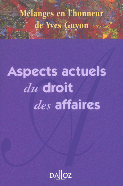 Mélanges en l'honneur de Yves Guyon - Collectif