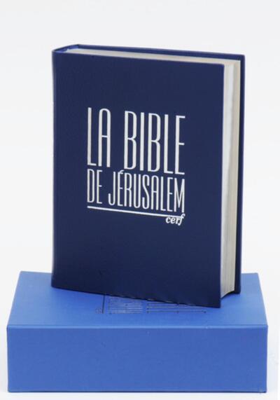 La Bible de Jérusalem - Major cuir bleu - EBAF