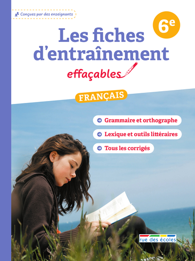 Les fiches d'entraînement effaçables français 6e