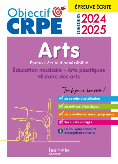 Objectif CRPE 2025 - Arts - Epreuve écrite d'admissibilité - Philippe Coubetergues