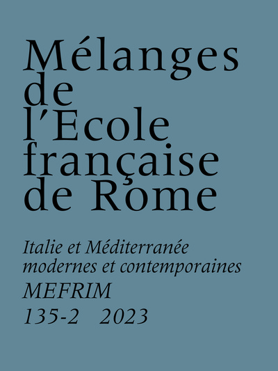 Mélanges de l’École française de Rome