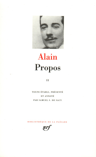 Propos. Volume 2 - Alain