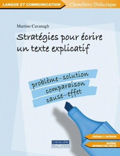 Strategies pour ecrire un texte explicatif