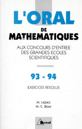 Crus 1993-94 de mathématiques